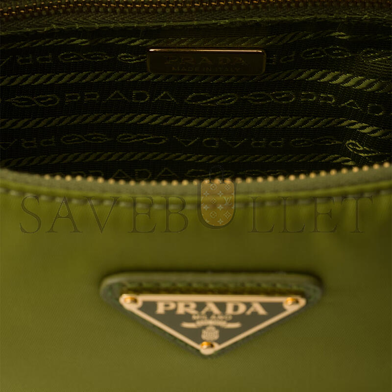 PRADA DEMI-LUNE RE-NYLON SHOULDER BAG 1BH222 (30*13.5*6cm)